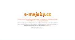 Desktop Screenshot of e-majaky.cz